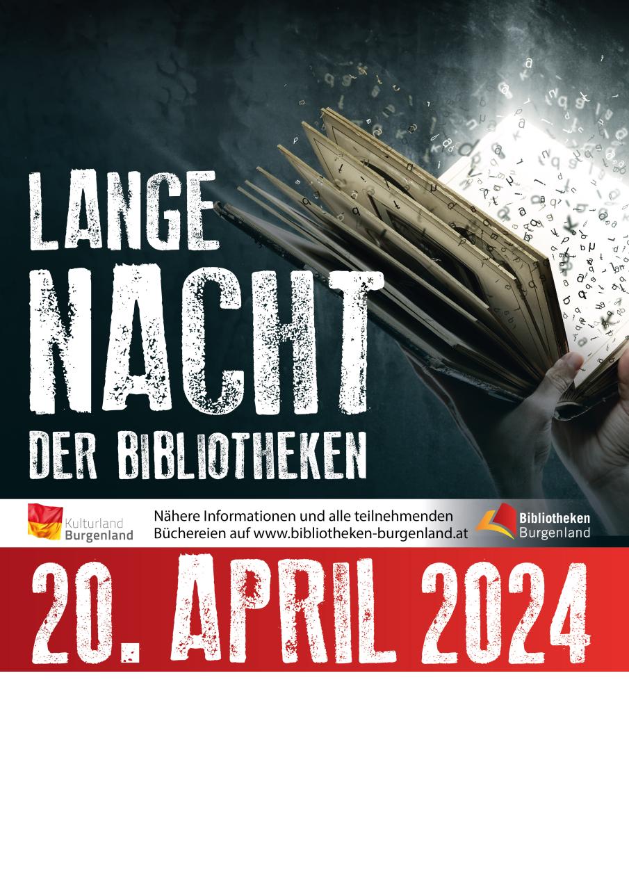 Lange Nacht der Bibliotheken 2024 Plakat