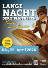 Lange Nacht der Bibliotheken Plakat 2026